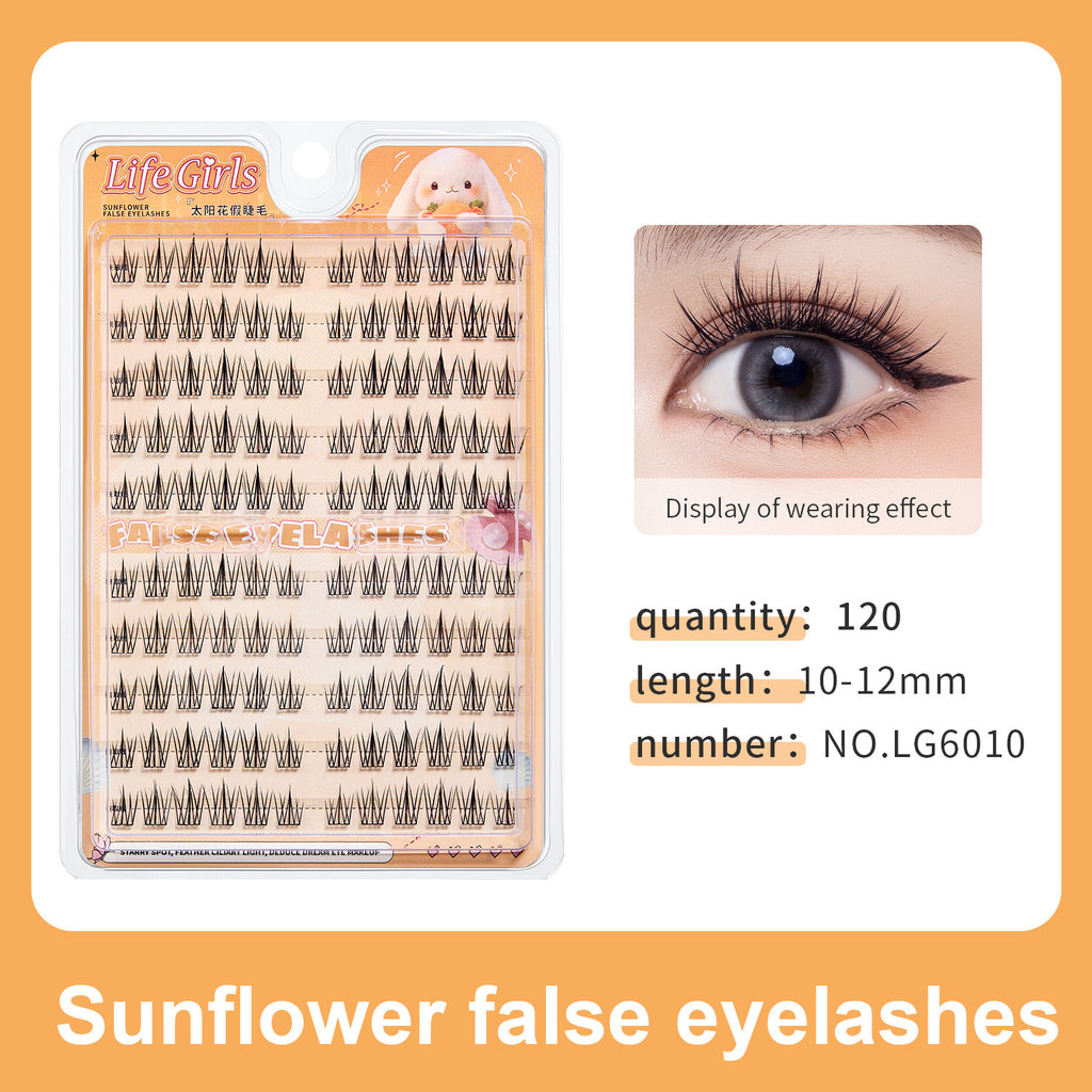 Lash Veil Cluster Lashes 120D – No Glue Needed | 6 Styles DIY Lash Extensions | Featherlight C Curl Individual Lashes 10-12mm