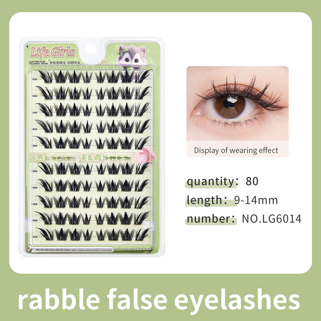 Lash Veil Cluster Lashes 120D – No Glue Needed | 6 Styles DIY Lash Extensions | Featherlight C Curl Individual Lashes 10-12mm