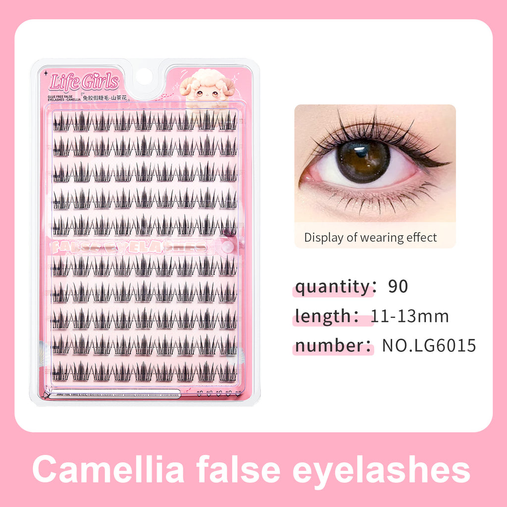 Lash Veil Cluster Lashes 120D – No Glue Needed | 6 Styles DIY Lash Extensions | Featherlight C Curl Individual Lashes 10-12mm